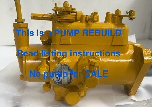 Ford 4000 Industrial tractor Injection Pump Rebuild Service CAV Pump