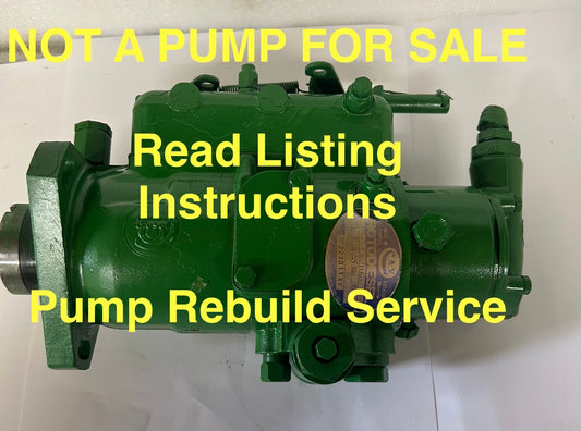 John Deere 2040 Injection Pump Rebuild Service. Ship Us Your Pump