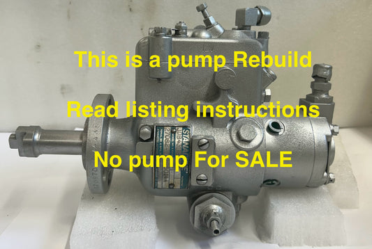 John Deere 3020 Tractor diesel injection pump rebuild service