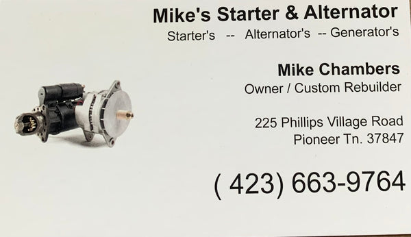 Mikes Starter & Alternator 